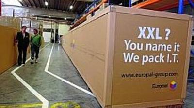 La plus grande caisse en carton du monde fabriquée à Mouscron - Le Soir