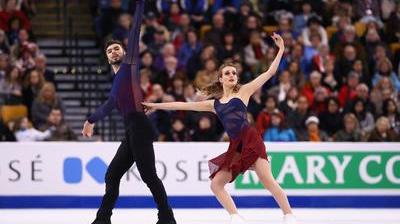 Patinage artistique - Championnats de France. Associée à Gabriella