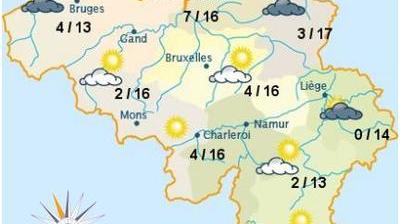 Météo en Belgique : Prévisions météo à 12 jours