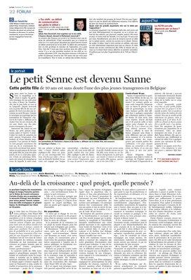 Le petit Senne est devenu Sanne Le petit Senne est devenu Sanne