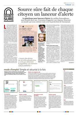 Source sûre fait de chaque citoyen un lanceur d’alerte Source sûre fait de chaque citoyen un lanceur d’alerte