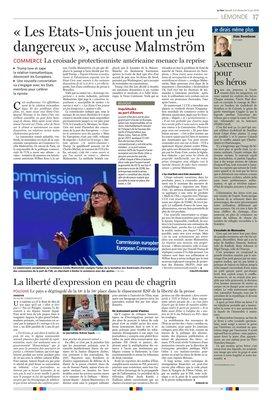 La liberté d’expression en peau de chagrin La liberté d’expression en peau de chagrin