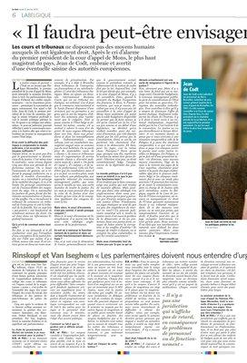 «Il faudra peut-être envisager de saisir l’Europe» «Il faudra peut-être envisager de saisir l’Europe»