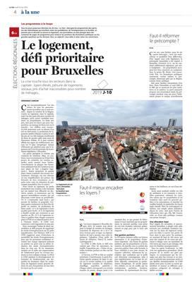 Le logement, défi prioritaire pour Bruxelles Le logement, défi prioritaire pour Bruxelles