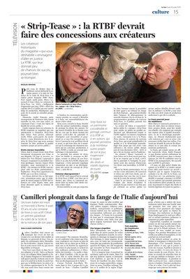 «Strip-Tease»: la RTBF devraitfaire des concessions aux créateurs «Strip-Tease»: la RTBF devraitfaire des concessions aux créateurs