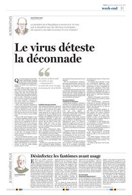 Le virus déteste la déconnade Le virus déteste la déconnade