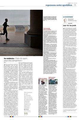 les médecins «Faire du sport peut être dangereux» les médecins «Faire du sport peut être dangereux»