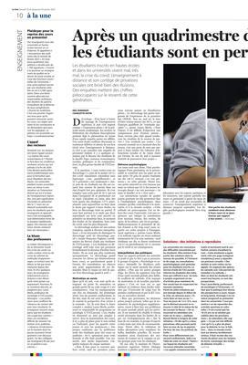Plaidoyer pour la reprise des cours en présentiel Plaidoyer pour la reprise des cours en présentiel