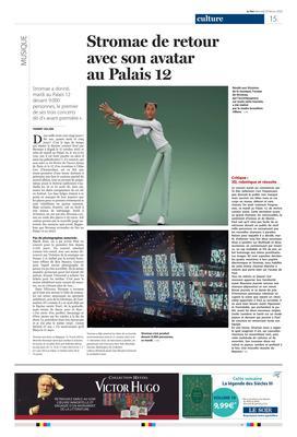 Stromae de retour avec son avatar au Palais 12 Stromae de retour avec son avatar au Palais 12