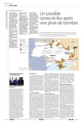 Un possible cessez-le-feu après une pluie de bombes Un possible cessez-le-feu après une pluie de bombes