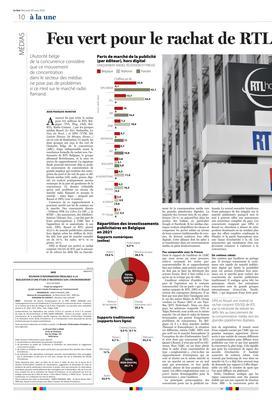 Feu vert pour le rachat de RTL Belgium par Rossel et DPG Feu vert pour le rachat de RTL Belgium par Rossel et DPG