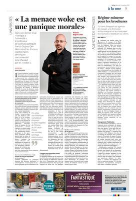 «La menace woke est une panique morale» «La menace woke est une panique morale»