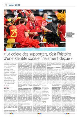 «La colère des supporters, c’est l’histoire d’une identité sociale finalement déçue» «La colère des supporters, c’est l’histoire d’une identité sociale finalement déçue»